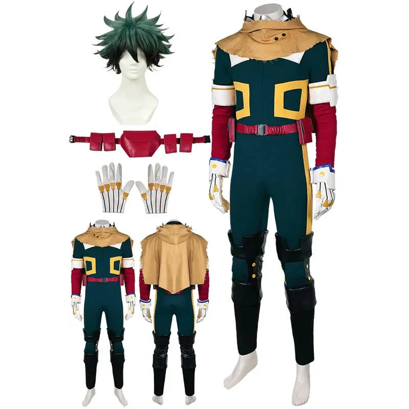 Fantasia S7 Midoriya Izuku Cosplay Cloak Anime Hero Of Academy Costume Adult Men Fantasy Halloween Carnival Party Cloth