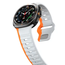 No Gaps Silicone Sport Strap For Samsung Galaxy Watch Ultra 47mm Band For Watch Ultra Replacement Bracelet Watchband