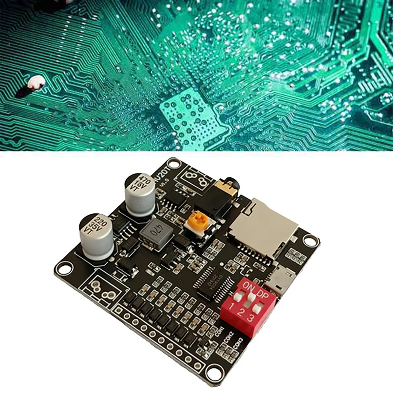 DY-HV20T moduł odtwarzania głosu 12V/24V zasilacz 10W/20W wzmacniacz obsługa karty Micro-SD odtwarzacz muzyczny MP3 dla Arduino