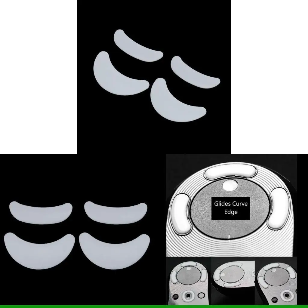 U55C 2 Sets/pack Gaming Mouse Skates Mouse Feet for Zowie ZA12 ZA11 Mouse White Glides