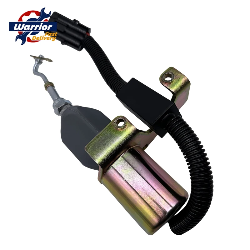 

Excavator Accessories Fuel Shut-off Solenoid Valve 4942879 Diesel Engine Fuel Pump Solenoid for CUMMINS 6CT 24V