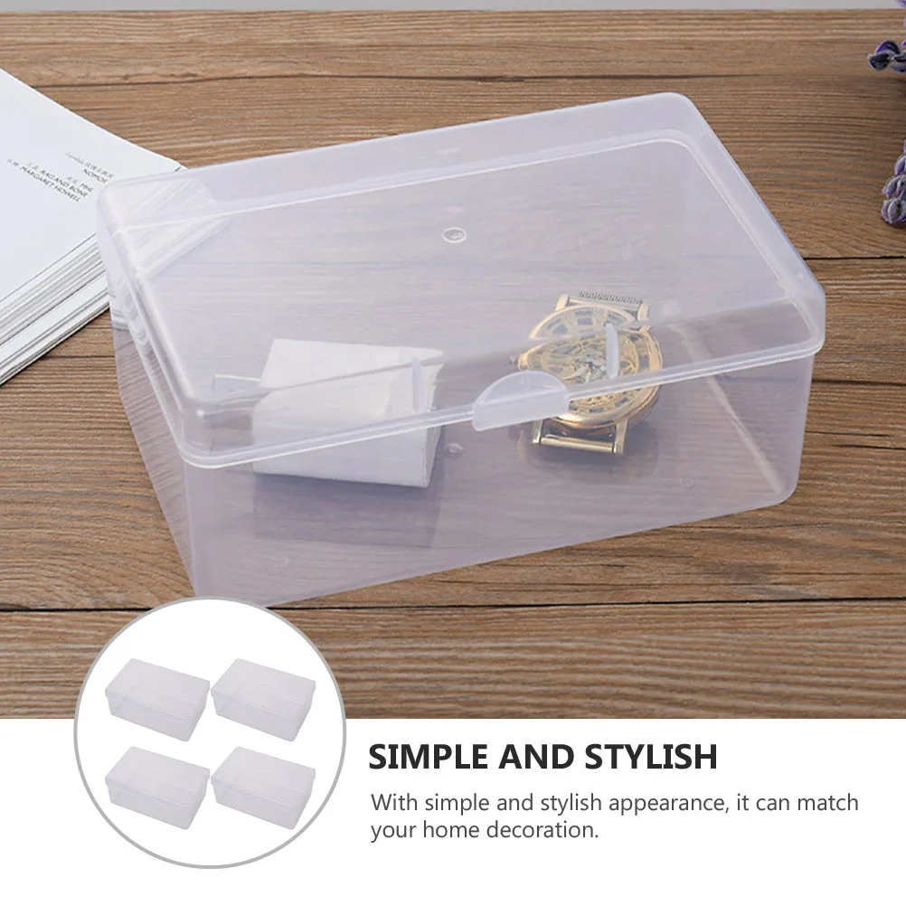 

4Pcs Trendy Cotton Pads Storage Box Multifunctional Organizer For Beauty Essentials