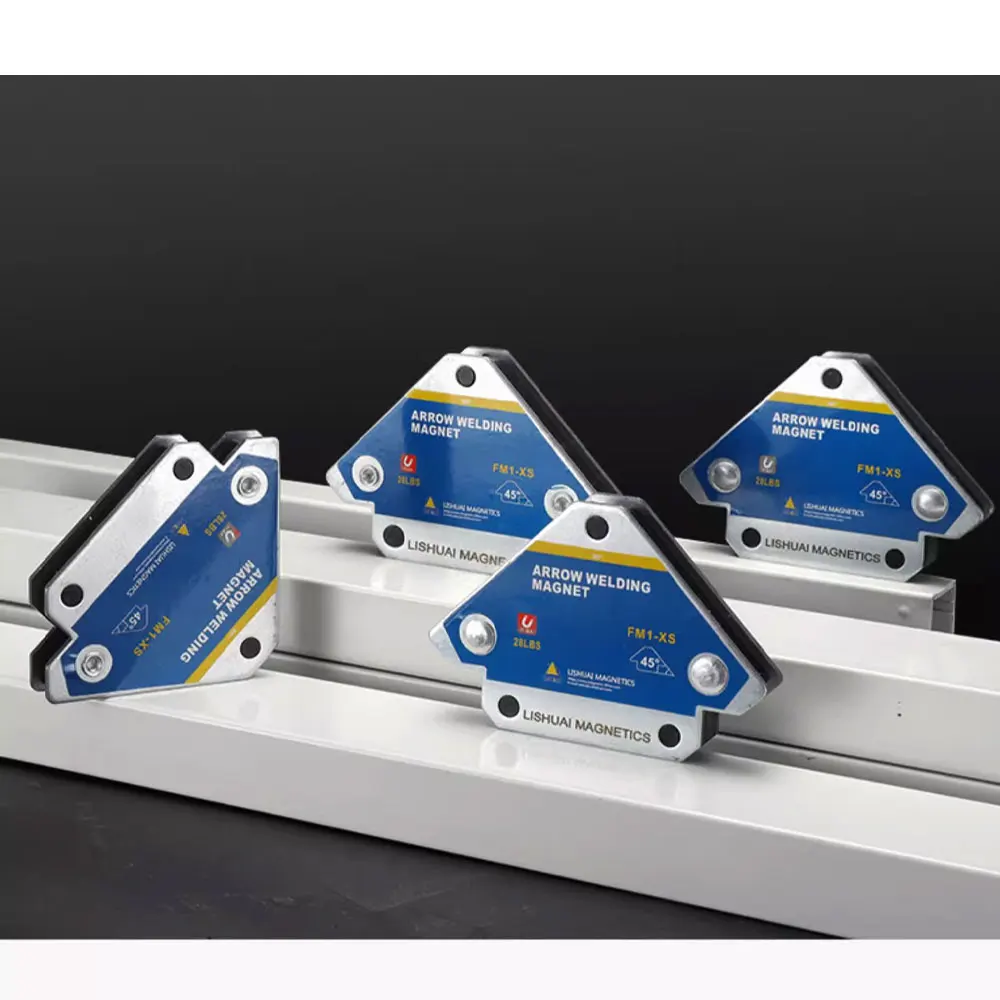 2pcs Magnetic Welding Fixer 45° 90° 135° Multi-angle Magnet Weld Positioner Ferrite Auxiliary Locator Tools