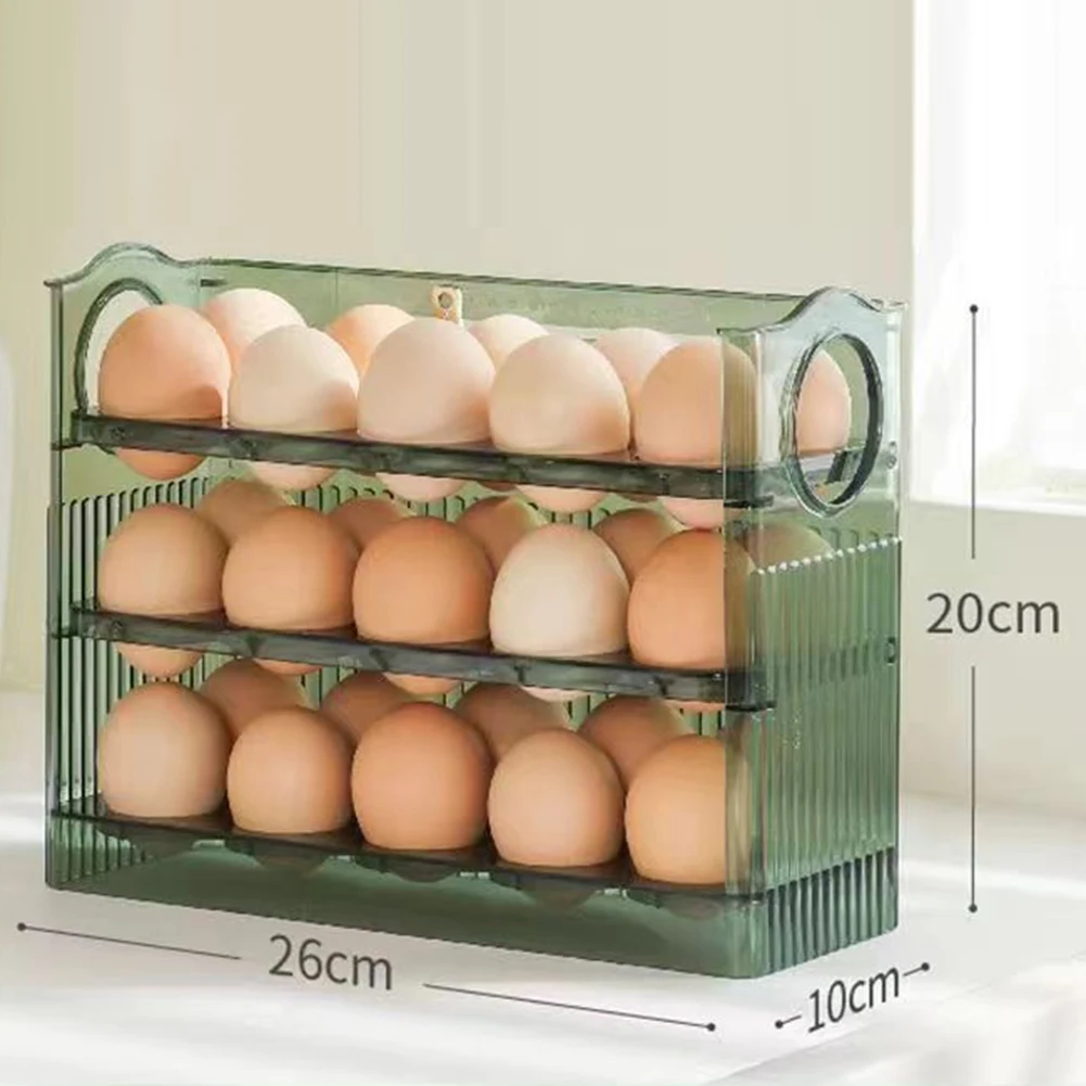 

Kitchen Egg Tray Automatic Egg Storage Kitchen Organization Countertop Use Easy Access Design Efficient Storage Solution