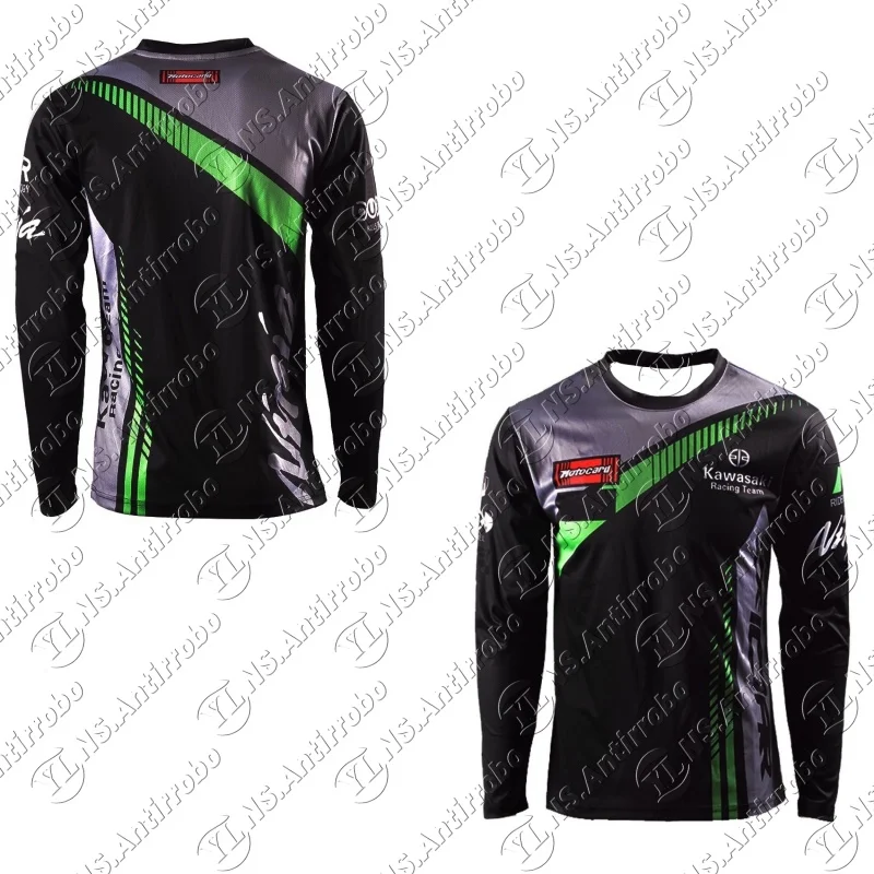 

Новая мужская футболка Kawasaki для гонок на мотоциклах с длинным рукавом, весенне-осенние мужские и женские футболки, спортивная футболка с длинными рукавами