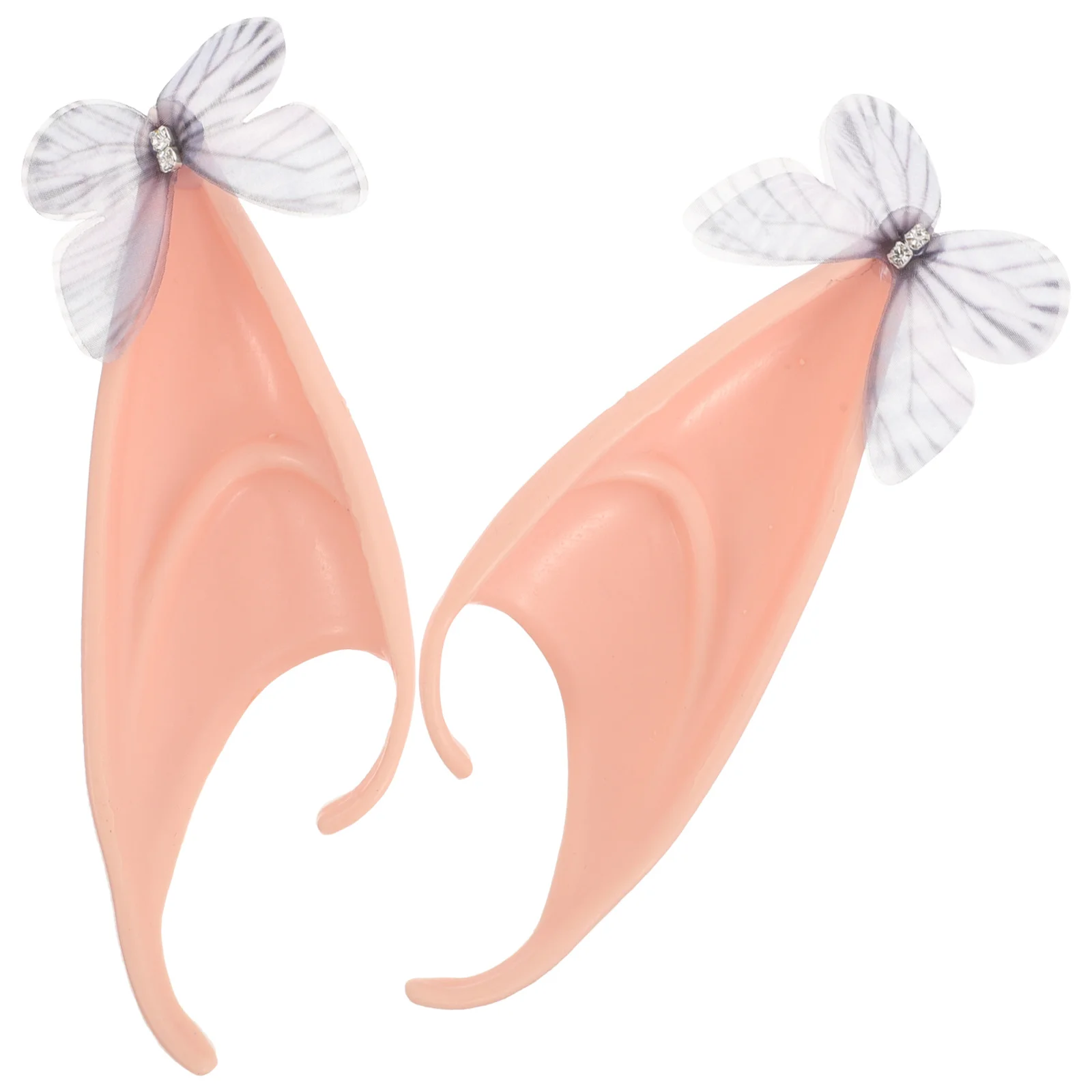 

Cosplay Butterfly Elf Ears Fairy Hair Accessories for Women Emulsion Makeup Man