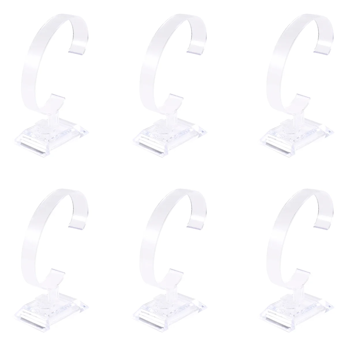 【اشتريها الآن!】 6 × حامل عرض وسوار من البلاستيك للمجوهرات