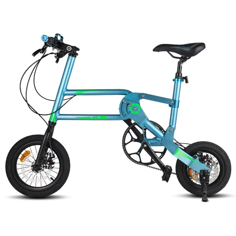 

Compact foldable bicycle, adult handlebar 7-speed gear rotation variable speed folding bicycle