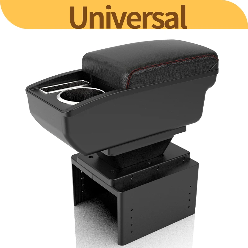 Universal Car Armrest box Universal Model Armrest Car Accessories Storage Box Retrofit parts Increase Relieve Fatigue