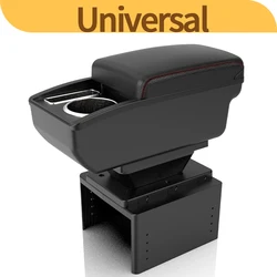 Universal Car Armrest box Universal Model Armrest Car Accessories Storage Box Retrofit parts Increase Relieve Fatigue