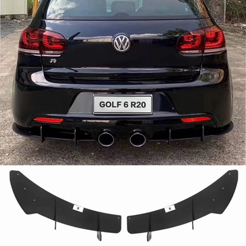 Diffuser for Volkswagen GOLF 6 R20 / GOLF 6 GTI  MK 6 hatchback pre-replacement rear bumper diffuser 2010-2013