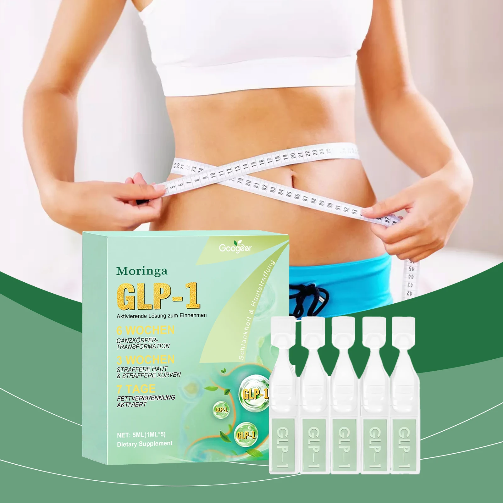 Googeer GLP-1 قطرات معززة للتخسيس، علاج الجسم