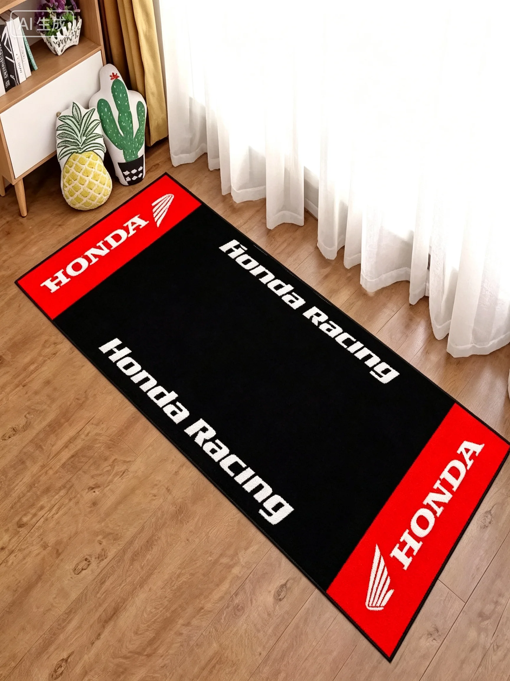 Tapis de garage pour moto HONDA, tapis de présentation moto racing cool, tapis antidérapant pour la maison, décoration de salon
