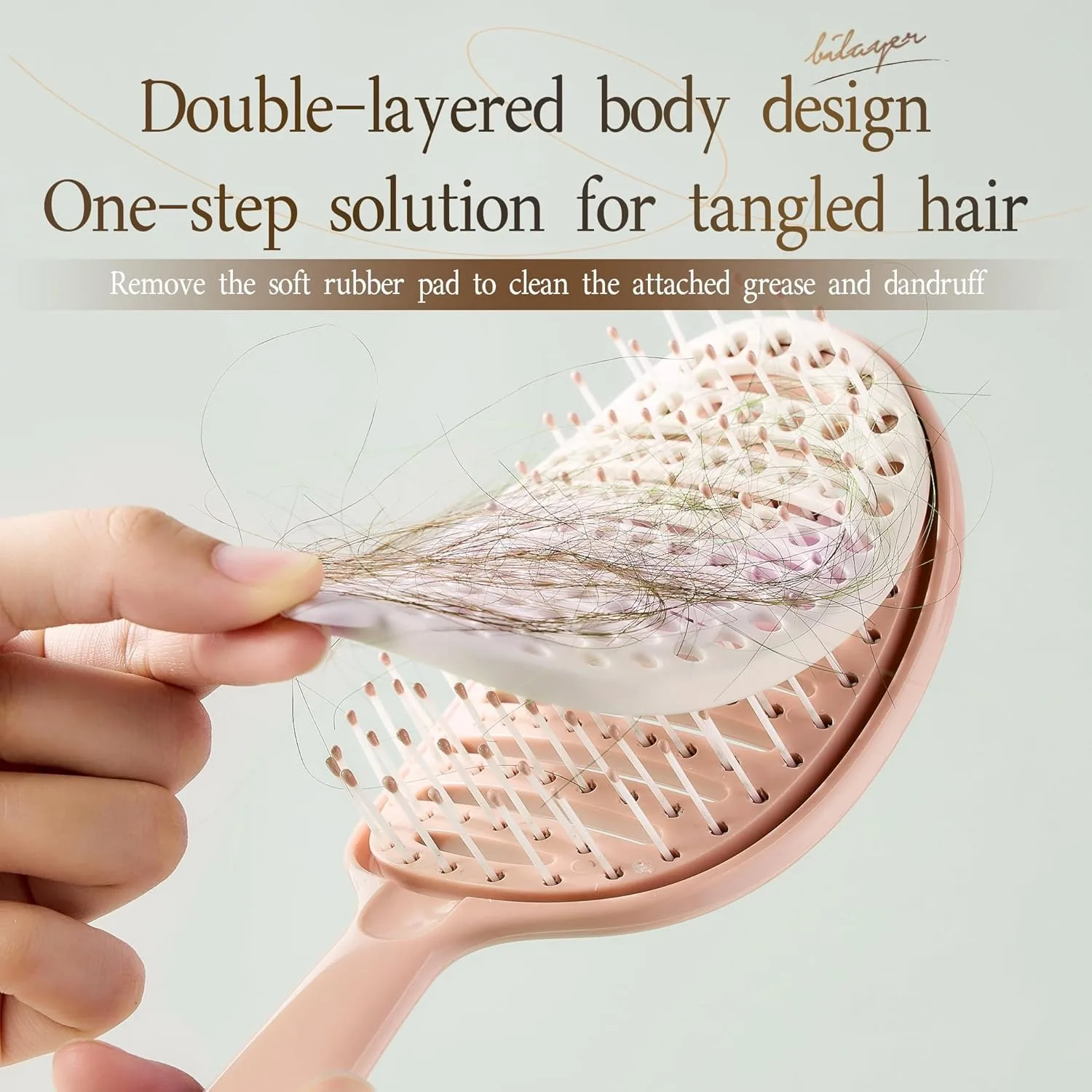 Volumizing Hair Brush With Inbuilt Cleaning Styling Massage Acupoint Hair Spring Bone Air Cushion Comb For Beauty Health