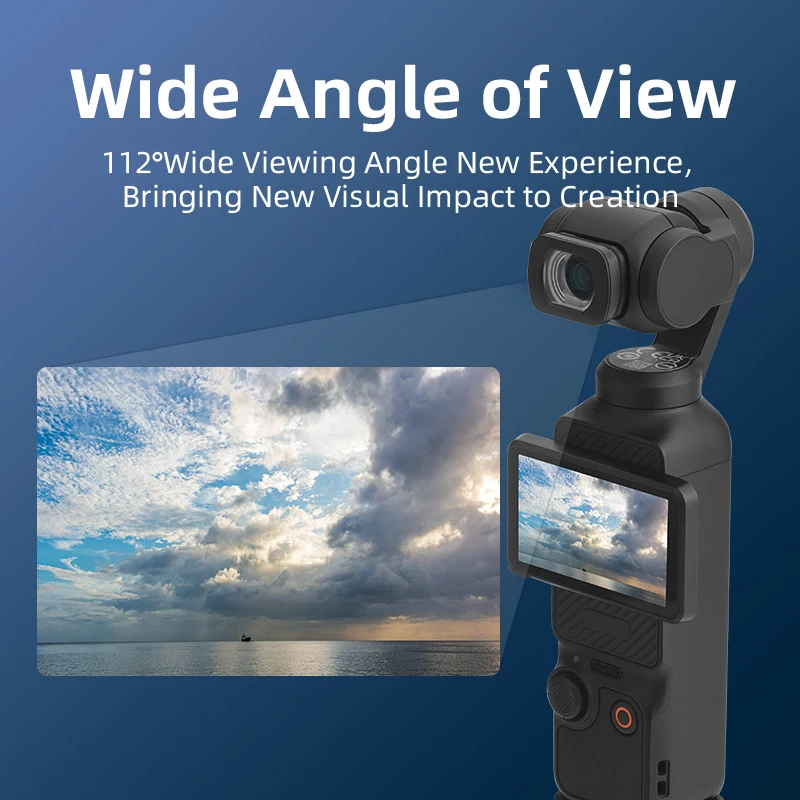 Compatible with OSMO POCKET 3 wide-angle lenses, augmentation filters, external extended angle lens accessories