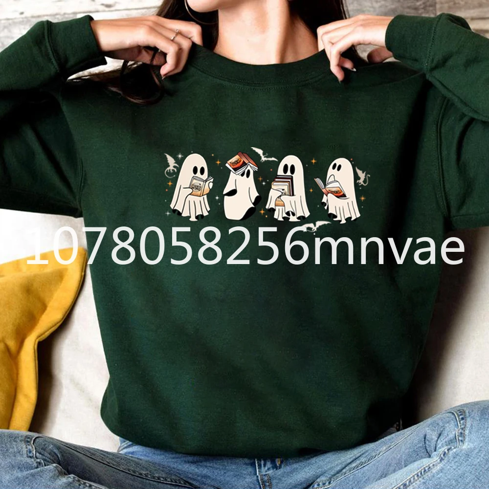 Halloween Fourth Wing Ghost Sweatshirt Bookish Ghost Shirt Basgiath War College Shirt Ghost Halloween Sweater Bookish Sweatshirt