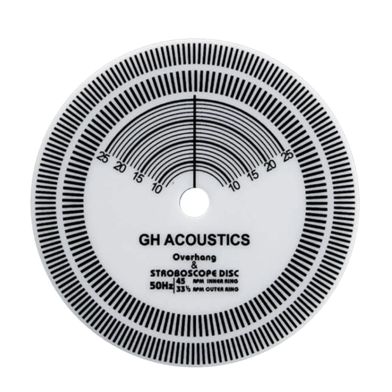 High Accuracy Vinyl Phono Speed Test Disc Adjustment Tool for LP Vinyl Record Lovers Over-distance Ruler Speed Measuring