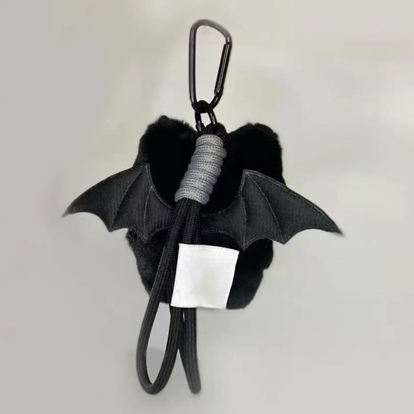 Plush Black Cat Keychain - Soft Bag Charm Pendant for Women, Tote Purse Car Keys Holiday Gift