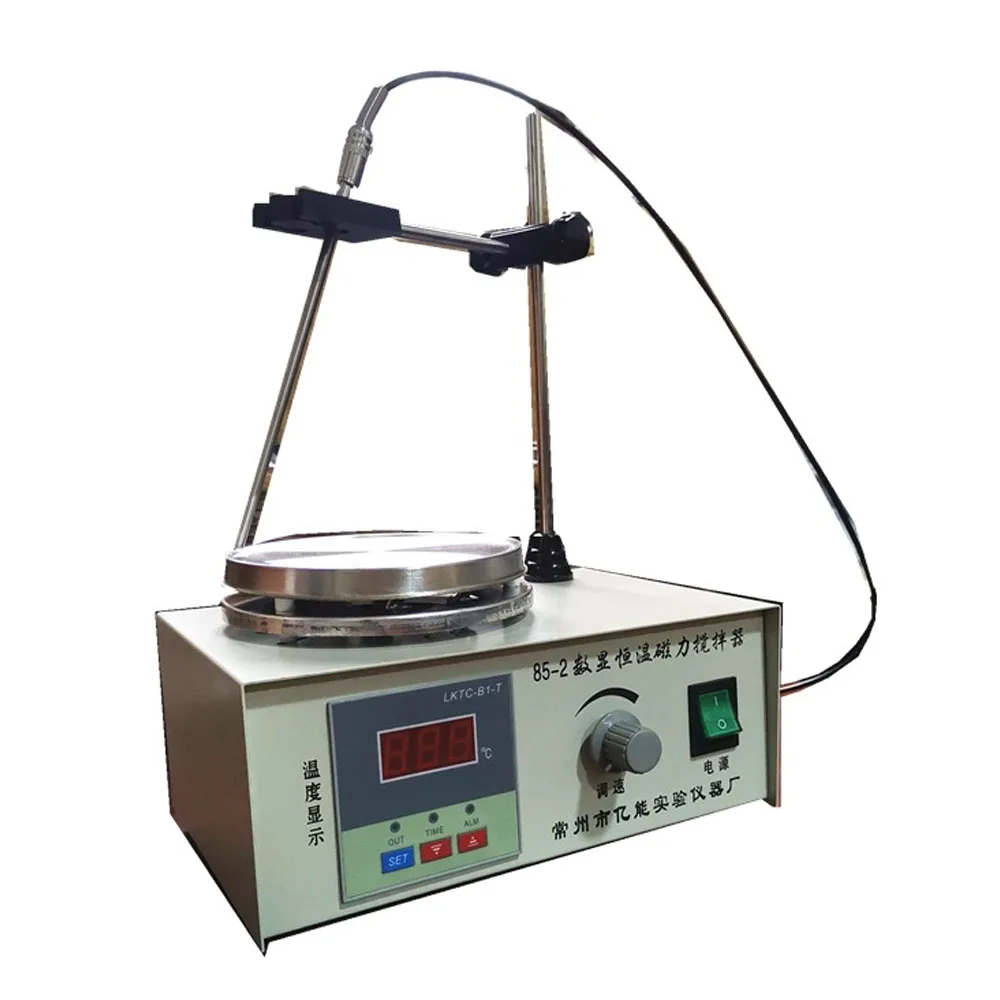 85-2 Laboratory Magnetic Stirrer Heating Plate Digital Display 2400rpm Adjustable Churn Stir Machine Blender Laboratory Stirrer