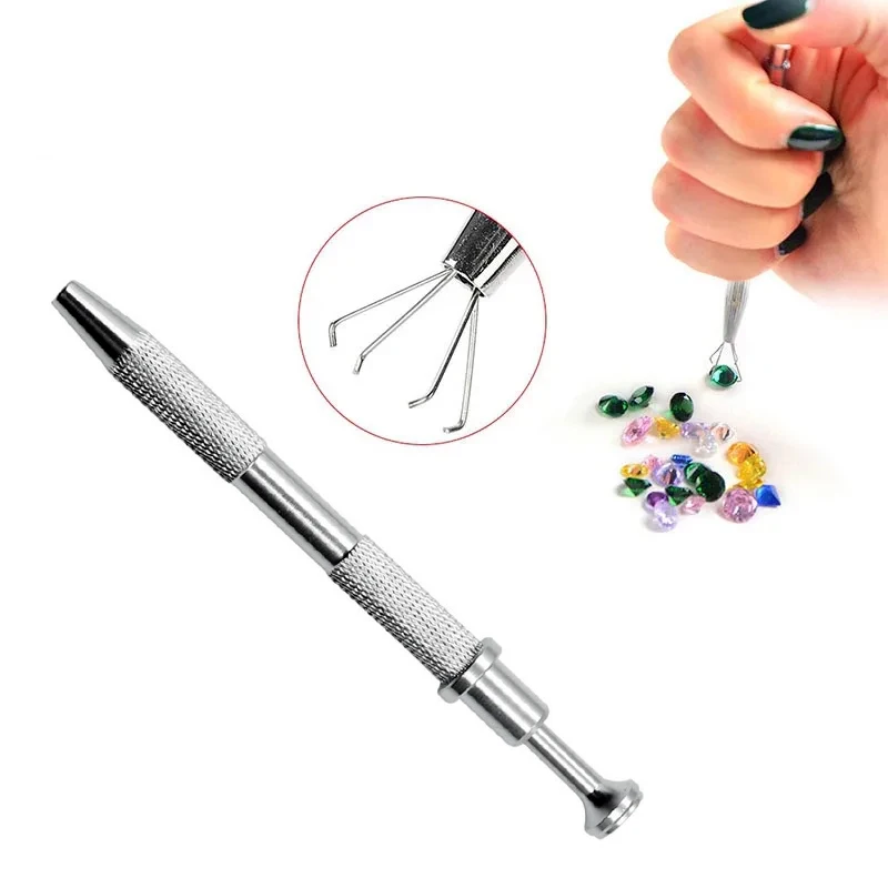 Suporte de contas de quatro garras, ferramenta de captação, pedras preciosas de diamante, pinça, coletor, piercing corporal, ferramenta de caneta, 1 peça