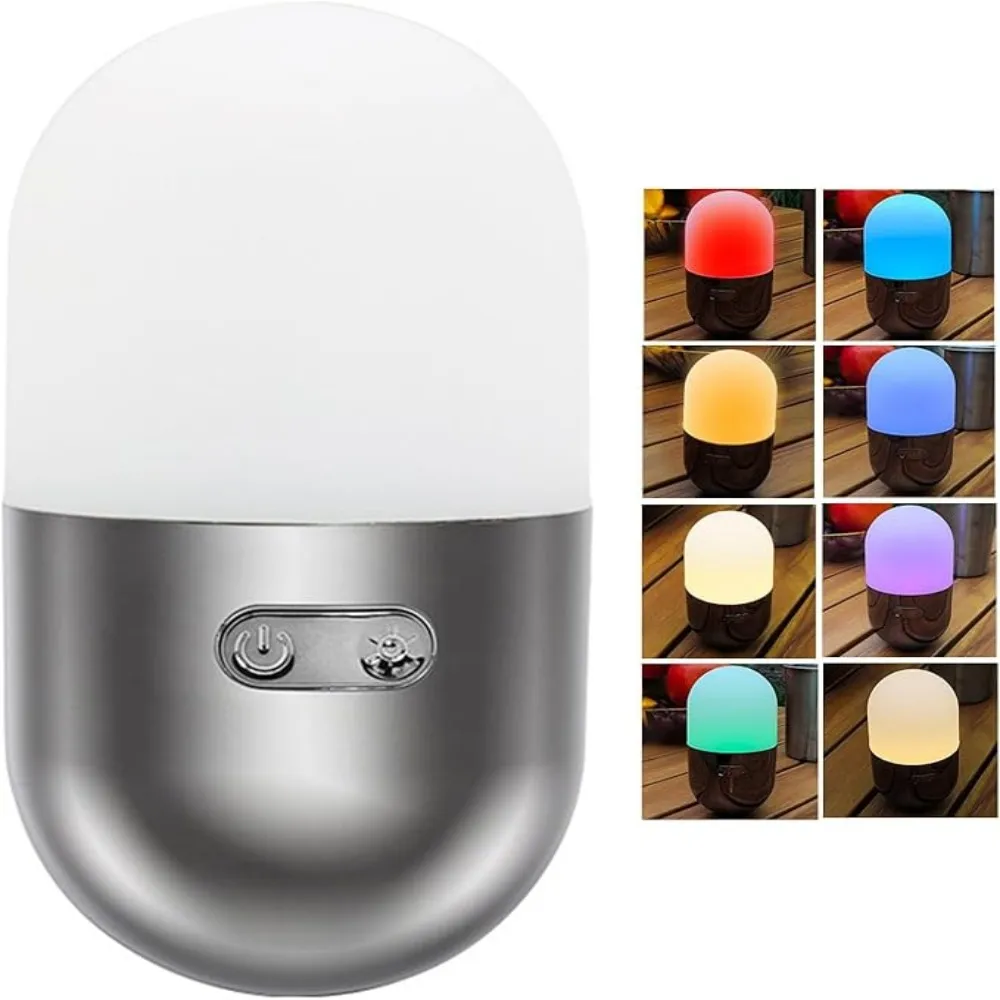 Tumbler Camping Lantern USB Rechargeable LED Tent Lamp IP65 Portable Outdoor FlashlightHiking Emergency Home Bedside Night Light