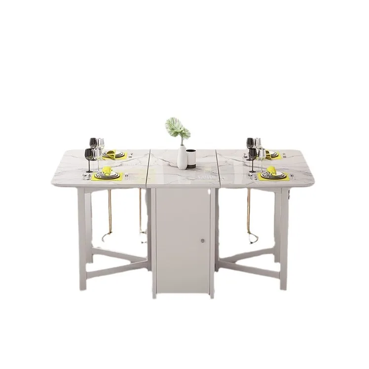 

Folding, dining table and chairs, combination, movable, small apartment, multi-function, household