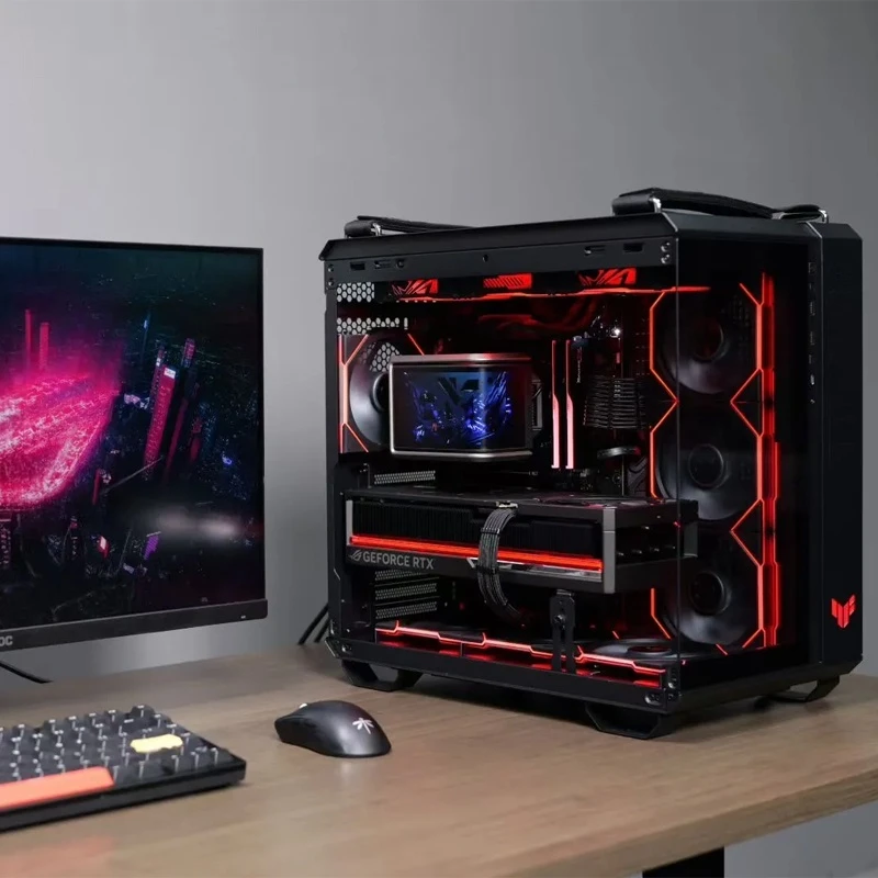 Rog Ryuo 4th 360 Water Cooled Cpu All In One Water Cooled Heat Sink 6.67inch Amoled Curved Screen 2k Desktop Pc Host Accessories