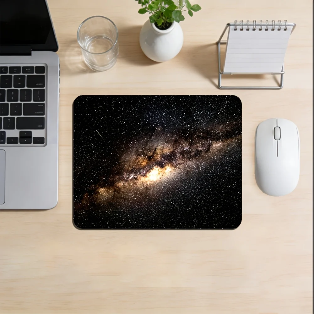 

Galaxy Starry Sky Mouse Pad XXL Gaming Desk Mat, Non-Slip Rubber Base Computer Mouse Pad for PC Office Setup