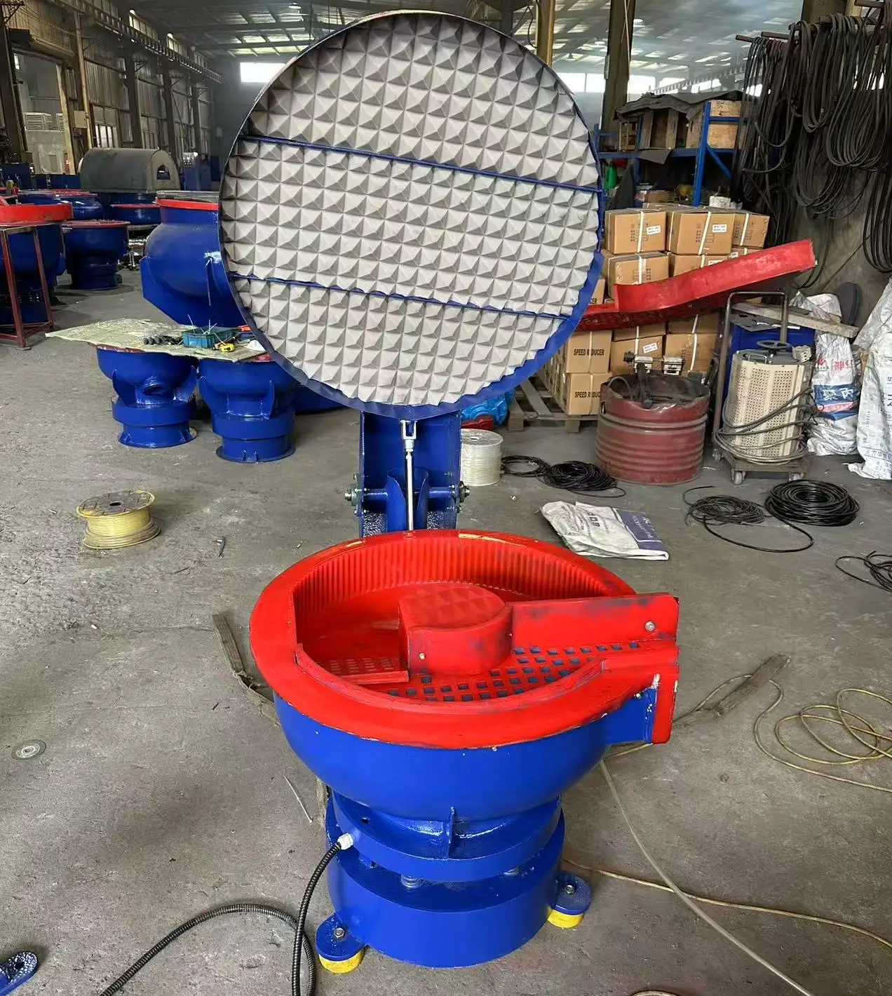 In Stock Centrifugal Finishing Disc Barrel Polishing Machine Grind Polish Machine