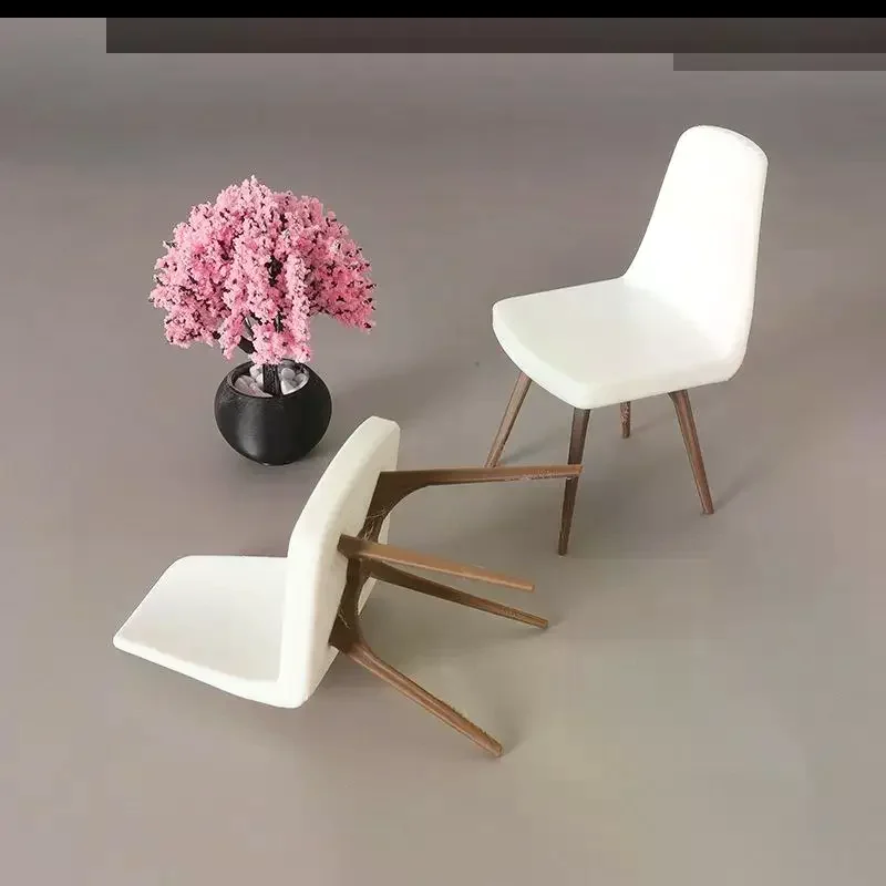 1/12 Miniaturowe krzesło do domku dla lalek, model mebla, akcesoria do dekoracji domku dla lalek, zabawki do udawania dla dzieci, prezent