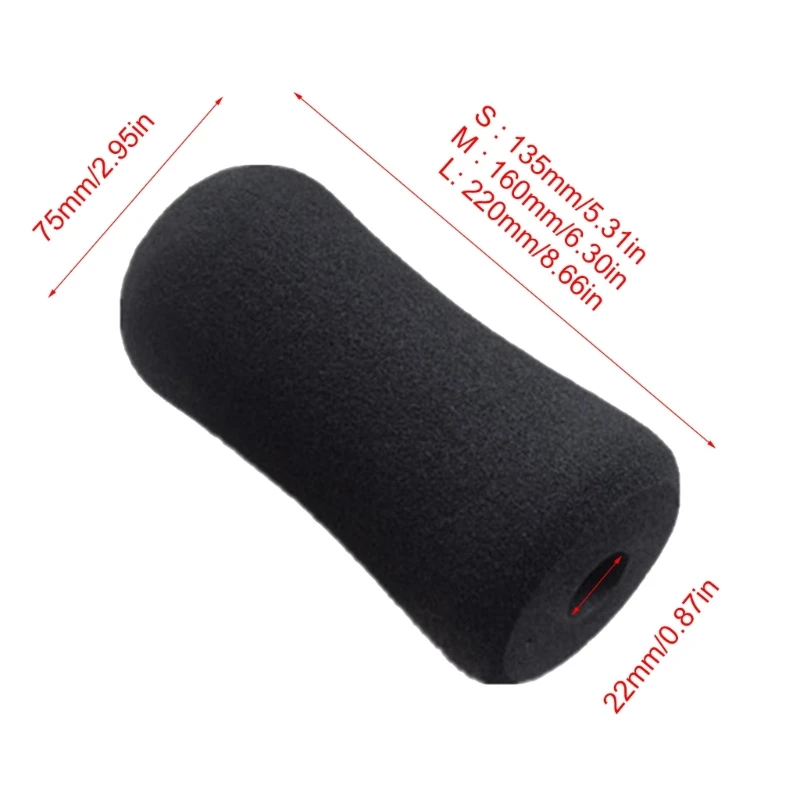 G92F Black Foam  Pads Rollers Soft Buffer Tube Cover Machine Tube Leg Gym Replacement Parts for Home Exercise Equipment