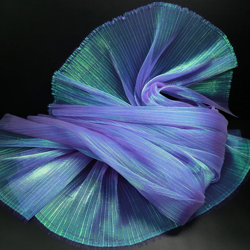 حورية البحر سيدة مطوي النسيج لعرض الزفاف الديكور خلفية المرحلة مصمم الأقمشة بالمتر Diy بها بنفسك مواد الخياطة القماش