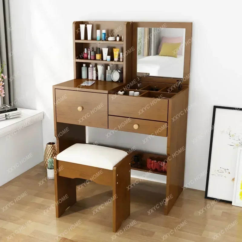 Eenvoudige make-up kaptafels spiegel kruk lade opslag moderne dressoir tafel kleine slaapkamer Tavolino Da Trucco meubelen