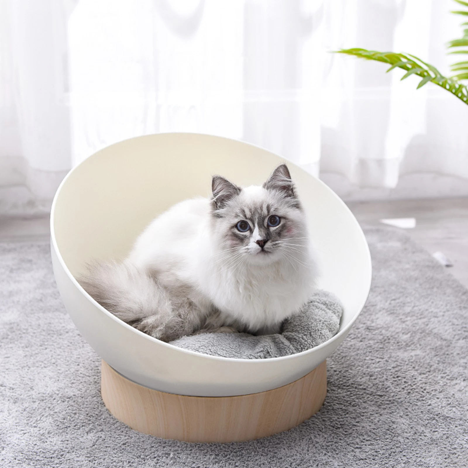 Pet Cat Nest Hemispherical Open Small Dog And Cat Litter Mat Four-Season Universal Pet Litter Cat House Nest Pet Cat Lounge