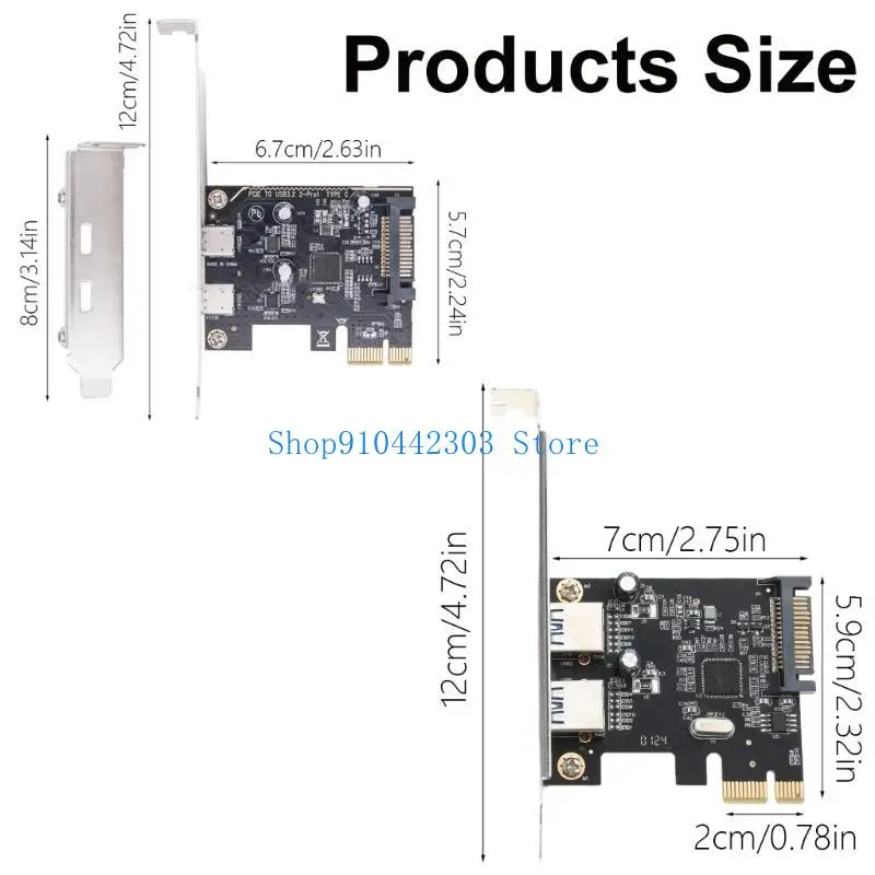 L4MD يشحن اتصالات الكمبيوتر مع 2 منفذ USB3.2 Gen1 بطاقة توسيع PCIE ASM1042 رقاقة تحكم ملحقات الكمبيوتر #6