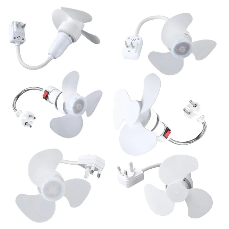 5W E27 LED Cooling Fan with Light Adjustable LED Bulb with Cooling Fan 5.5'' LED Bulb Fan Light