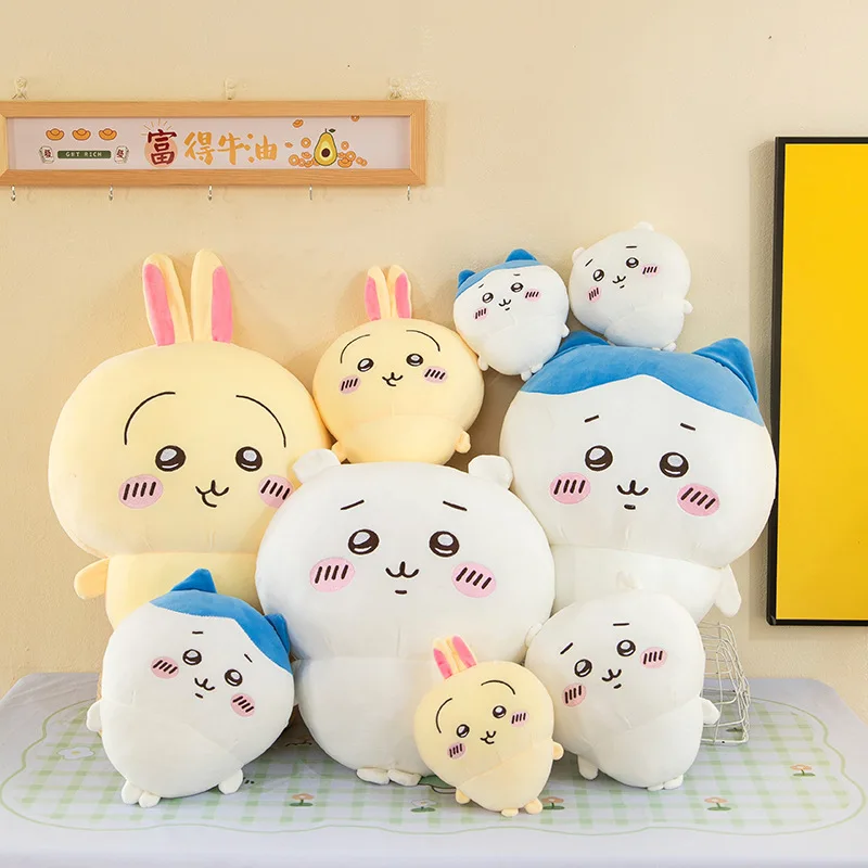 50cm Usagi Doll Chiikawa Cartoon Plush Toy Hachiware Plush Doll High Quality Oversized Pillow Girl Birthday Gift Super Cute