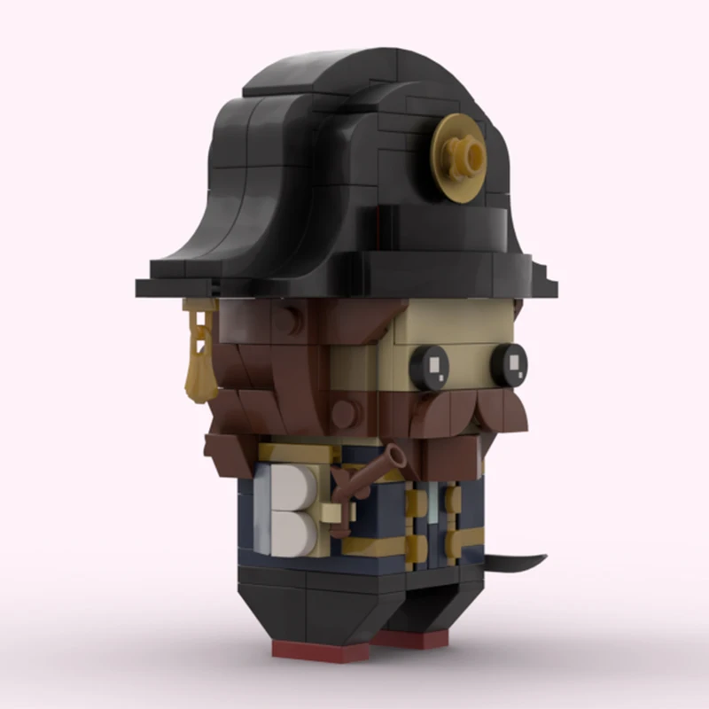 

203 шт. MOC Hector Barbossa «Пираты Карибской бобы» Brickheadz, строительные блоки, рождественский подарок, модель Master Series Edition