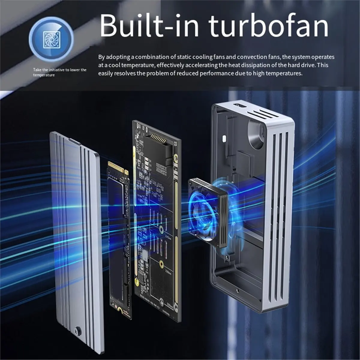 [VALUE PACK]40Gbps USB 4.0 SSD Enclosure for USB-C M.2 NVMe SSD Case Compatible with USB 3.2/3.1/3.0 for Phone Laptop
