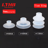 Pneumatic Vacuum Suction Cup 8 Mounting Hole Hardware Silicone Suction Nozzle Injection Molding Machine Manipulator Accessories