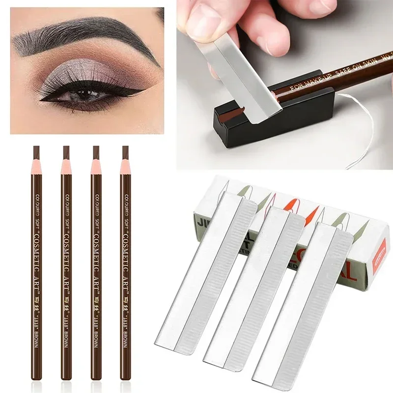 5PC Eyebrow Pencil Waterproof Eyebrow Enhancers Long Lasting Brow Cosmetics Professional Makeup Brow Lift Feather Eyebrow Pencil