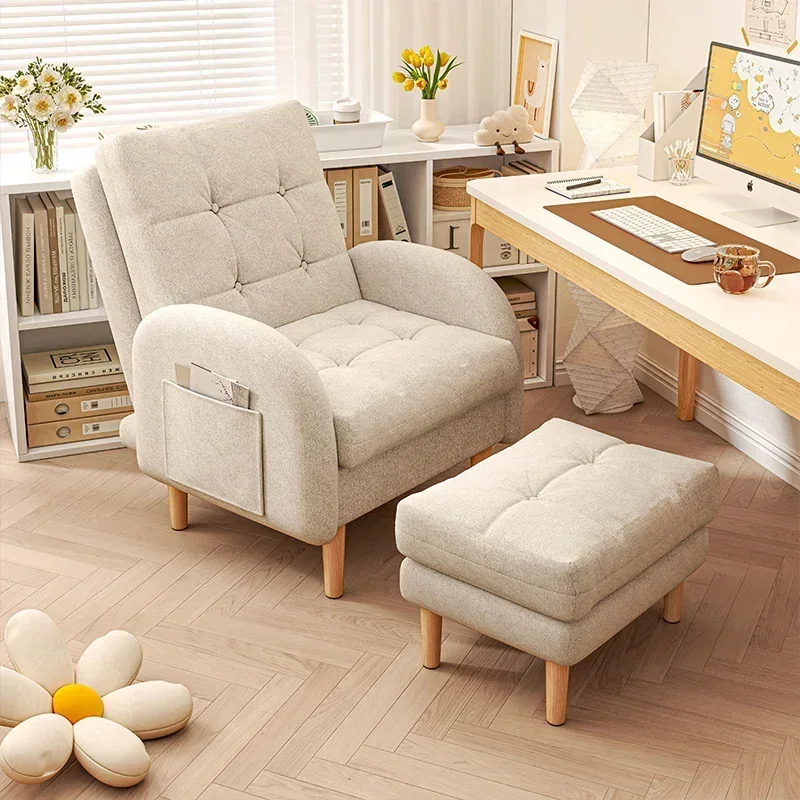 Home computer chair, lazy person chair, bedroom girl sofa chair, can be used for lying down