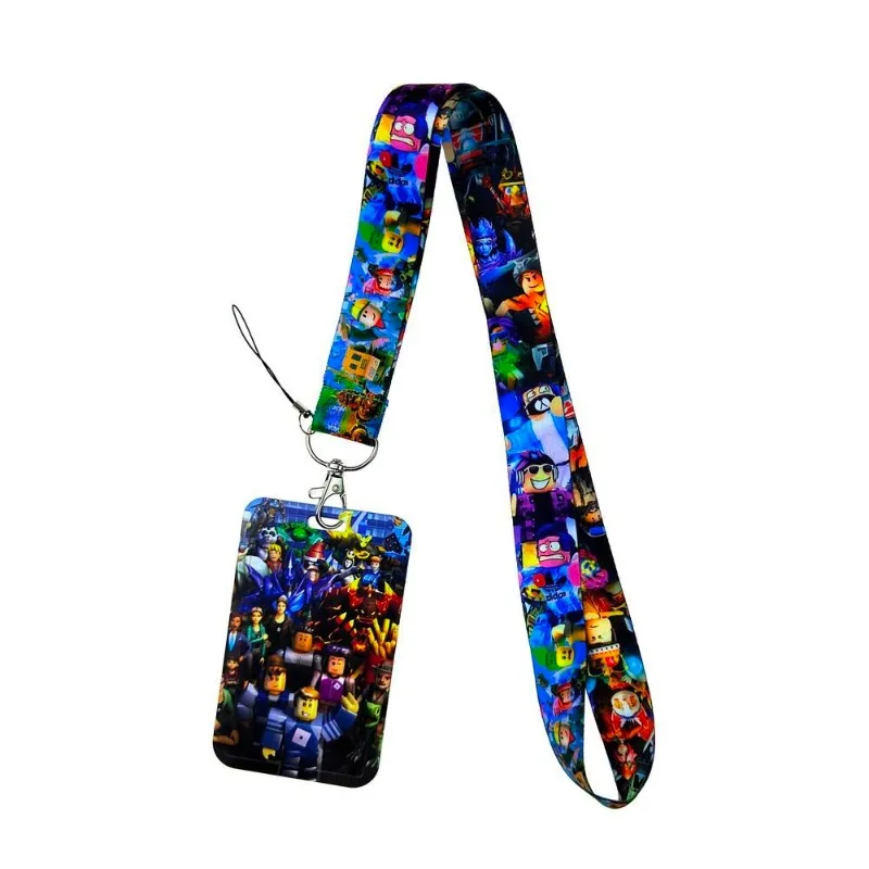 لعبة جديدة ROBLOX سلسلة الكرتون الهاتف المحمول الحبل بطاقة حافلة بطاقات مكافحة فقدان هارد شل بطاقات الحبل صديق هدايا عيد الميلاد #3