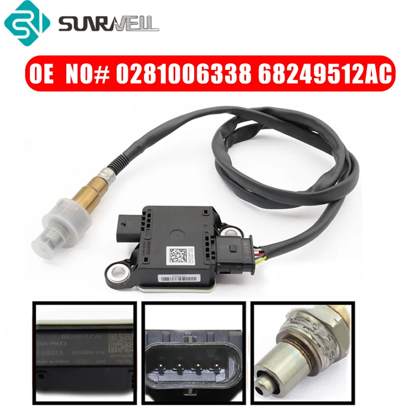 68146140AC 0281006338  Diesel Exhaust Particulate Matter Sensor for Jeep Grand Cherokee 3.0L 2014-2019 Ram 1500 2500 3500