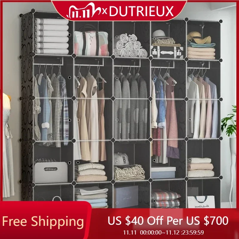 

Nordic Nordic Wardrobe Bedroom Cupboard Space Saving Modular Small Mobiles Cupboard Closet Organizer Muebles Hotel Furniture