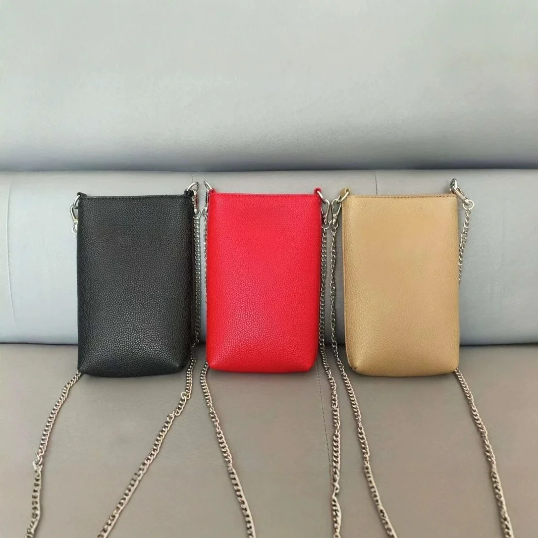 

Французский дизайн 2025 года, изысканный узор личи с горячим сверлением крыльев, простая универсальная сумка-ведро с цепочкой, сумка для мобильного телефона