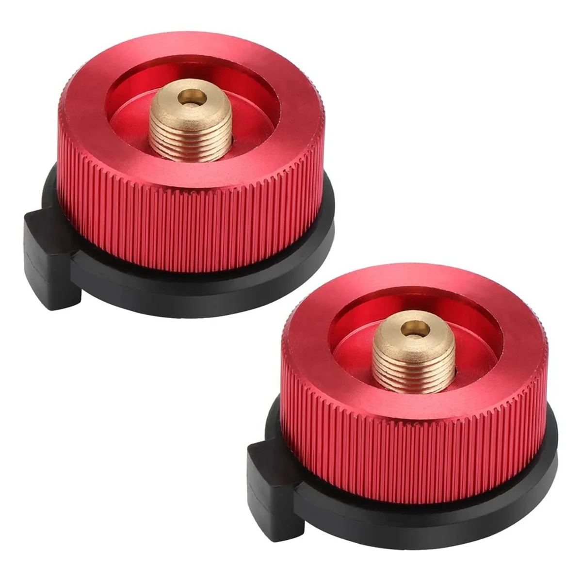 2 PCS Camping Gas Adapter Convertor Stove Connection for Butane Canister to Screw Gas Cartridge