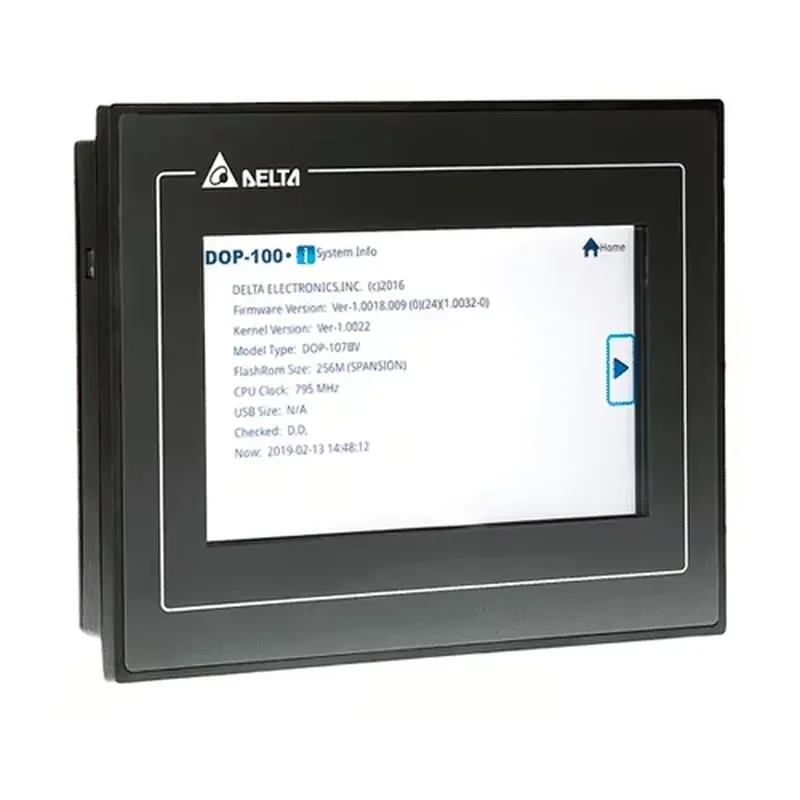 HMI Touch Screen Panel DOP-112WX 12inch Colour TFT LCD Ethernet USB Interface 800x480 Resolution 1GB RAM 8GB Storage