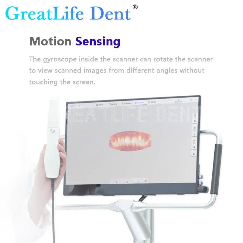 GreatLife Dent P3 Scanner 3D, Instrumento de Laboratório Dental, Modelo Oral, Restauração Ortodôntica, Menor CAD, CMD, Imagem, Dent