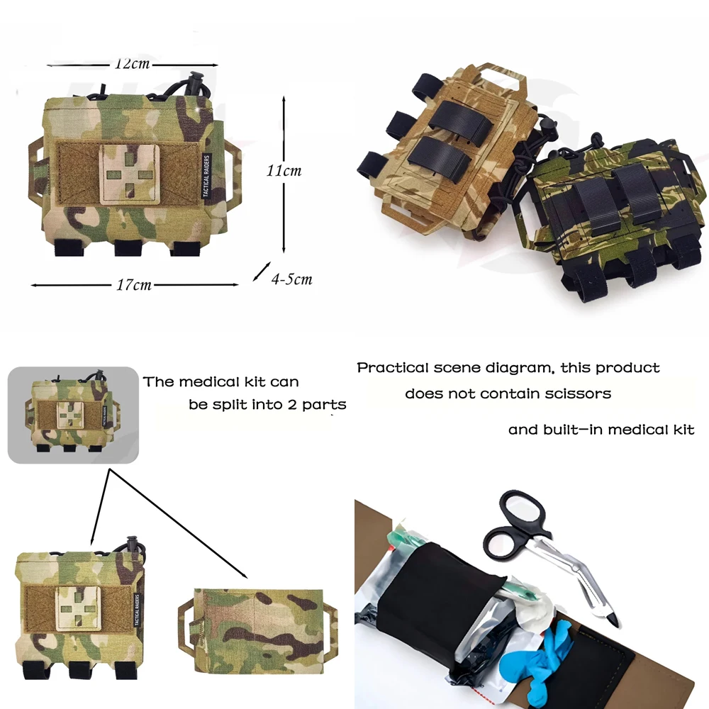 Tactical Quick Retrieval Double-layer Medical Kit Tactical Belt Waist Accessories Medical Kit Bags